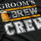 Groom's Brew Crew: Bachelor Party Drinking T-Shirt