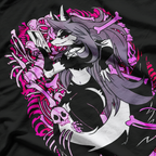 Gothic Demon Wolf – Dark Fantasy Loona Inspired Design T-Shirt