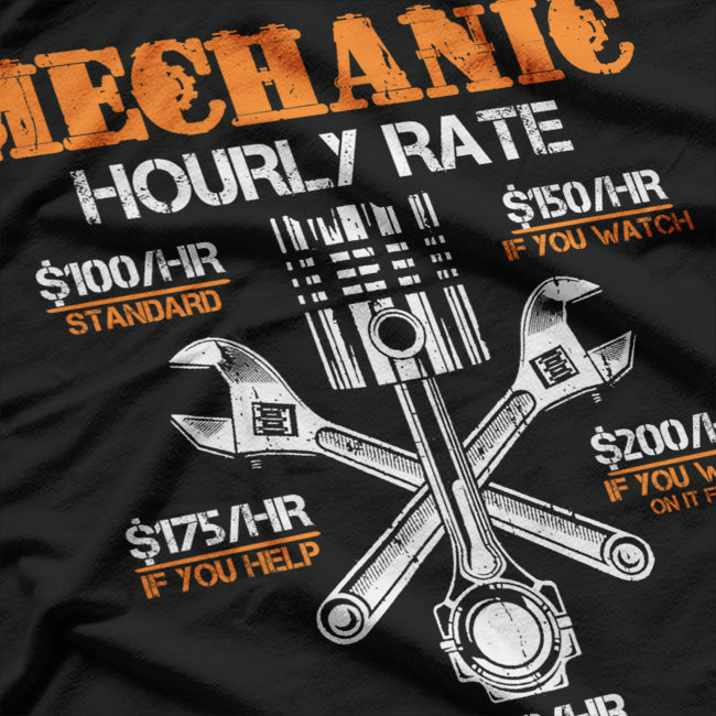 Mechanic Hourly Rate T-Shirt