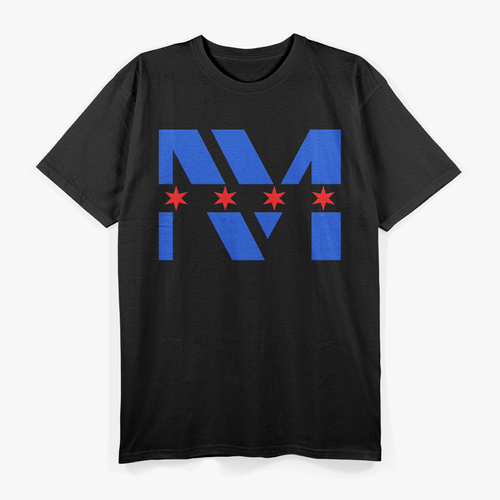 Chicago Medical Worker Pride with City Flag Stars Graphic T-Shirt
