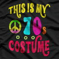 Retro 70s Party Costume Groovy Peace Graphic T-Shirt