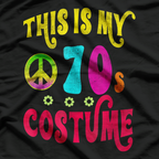Retro 70s Party Costume Groovy Peace Graphic T-Shirt