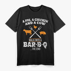 A Pig, A Chicken, and A Cow - Funny Farm Animal Humor T-Shirt