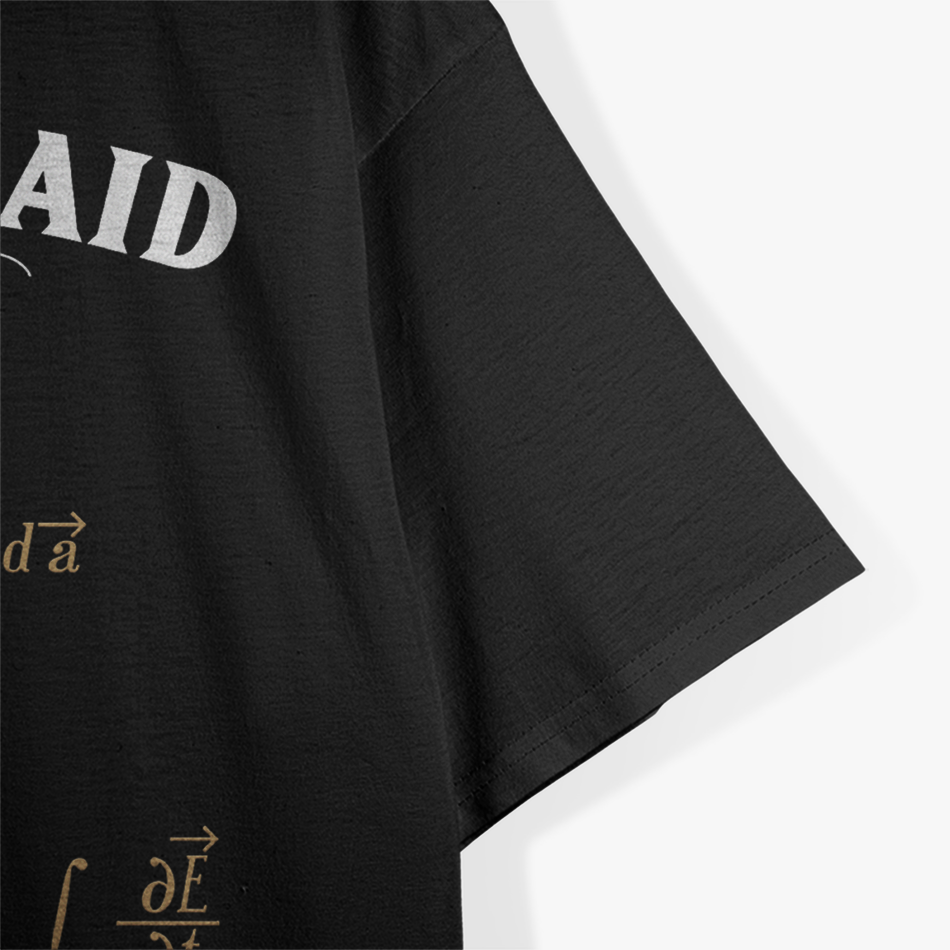 Funny Physics – And Then There Was Light Equation T-Shirt