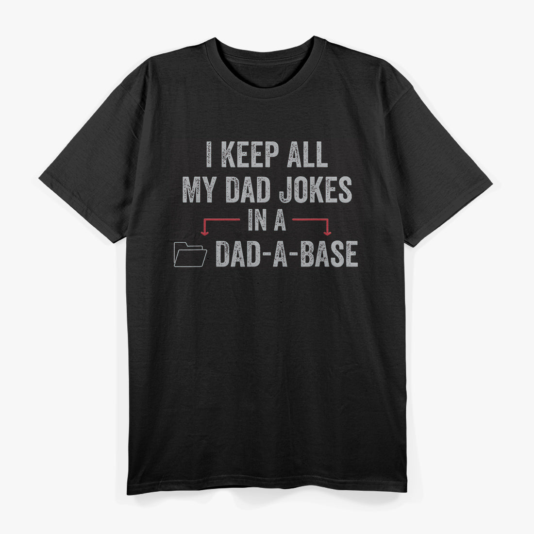 Dad-a-Base Jokes Vintage - Funny Retro Dad Humor T-Shirt