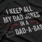 Dad-a-Base Jokes Vintage - Funny Retro Dad Humor T-Shirt