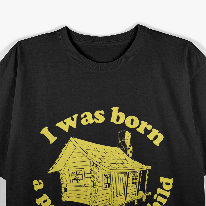 Vintage Comedy Quote Graphic – Born a Poor Black Child T-Shirt