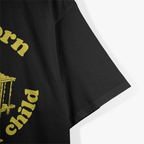 Vintage Comedy Quote Graphic – Born a Poor Black Child T-Shirt