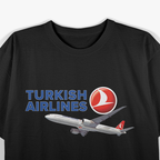 Turkish Pilot Pride Aviation Graphic Tee for Flight Enthusiasts T-Shirt