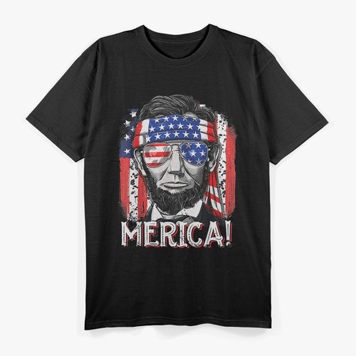 Abraham Lincoln 4th of July Patriotic T-Shirt