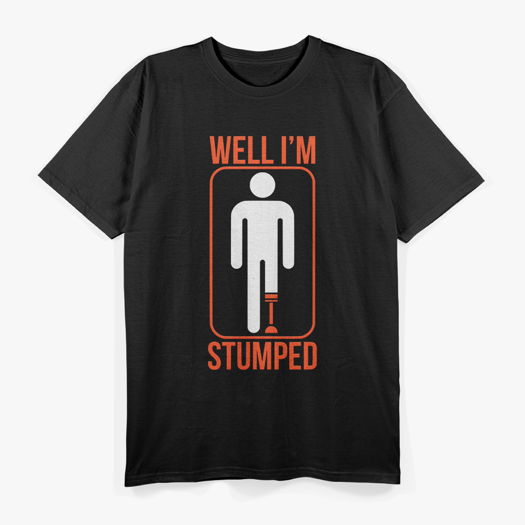 Dark Humor Amputee Joke – Retro Sarcasm T-Shirt