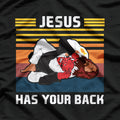 Jesus Has Your Back Funny Religious Christian Faith Inspirational T-Shirt