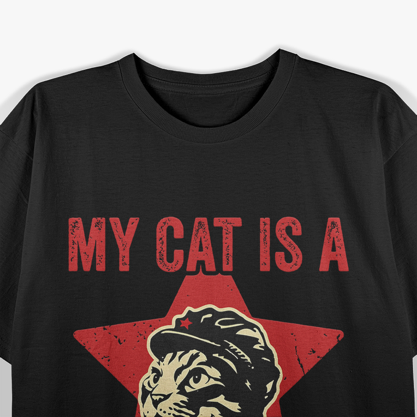 Vintage Cat Lover – My Cat Is a Communist Funny T-Shirt