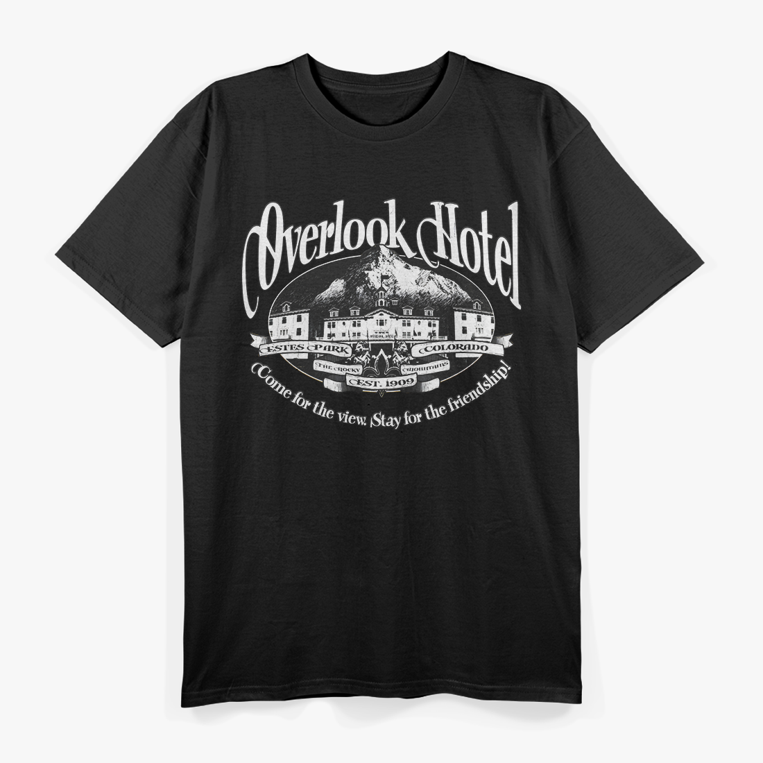 Overlook Hotel Inspired Vintage Graphic Retro Horror T-Shirt