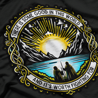 There Is Some Good In This World Inspirational Sunrise Design T-Shirt