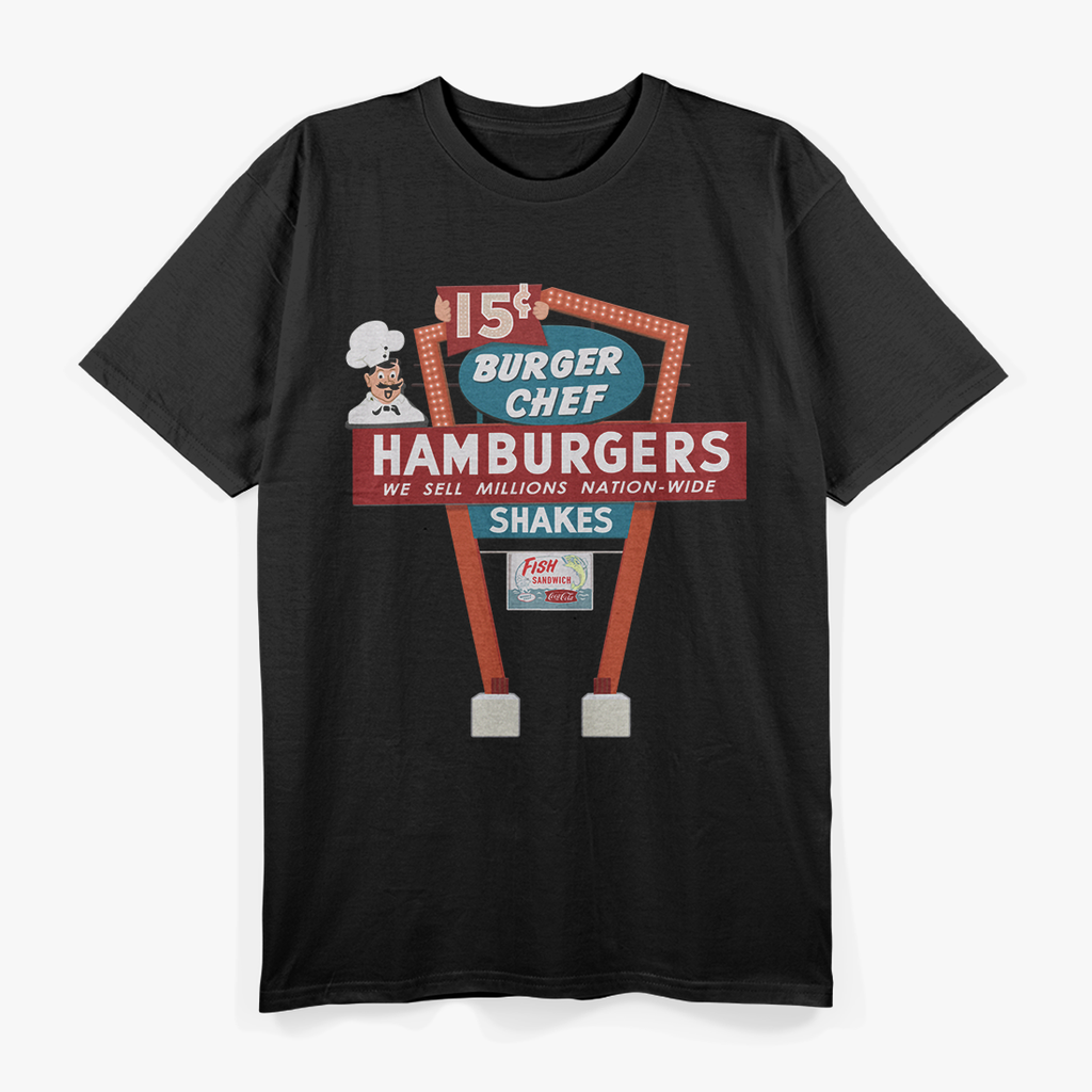 Burger Chef – Funny Fast Food Burger Lover T-Shirt