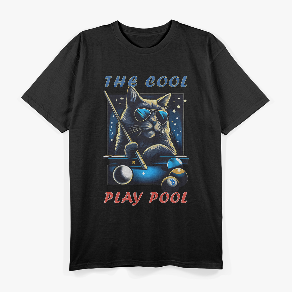 Billiards Kitten Cat Playing Pool - The Cool Play Pool T-Shirt