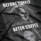 Funny Child’s Play Before Coffee After Coffee Humor T-Shirt