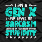 I'm A Gen X Level Of Sarcasm Retro Men’s T-Shirt