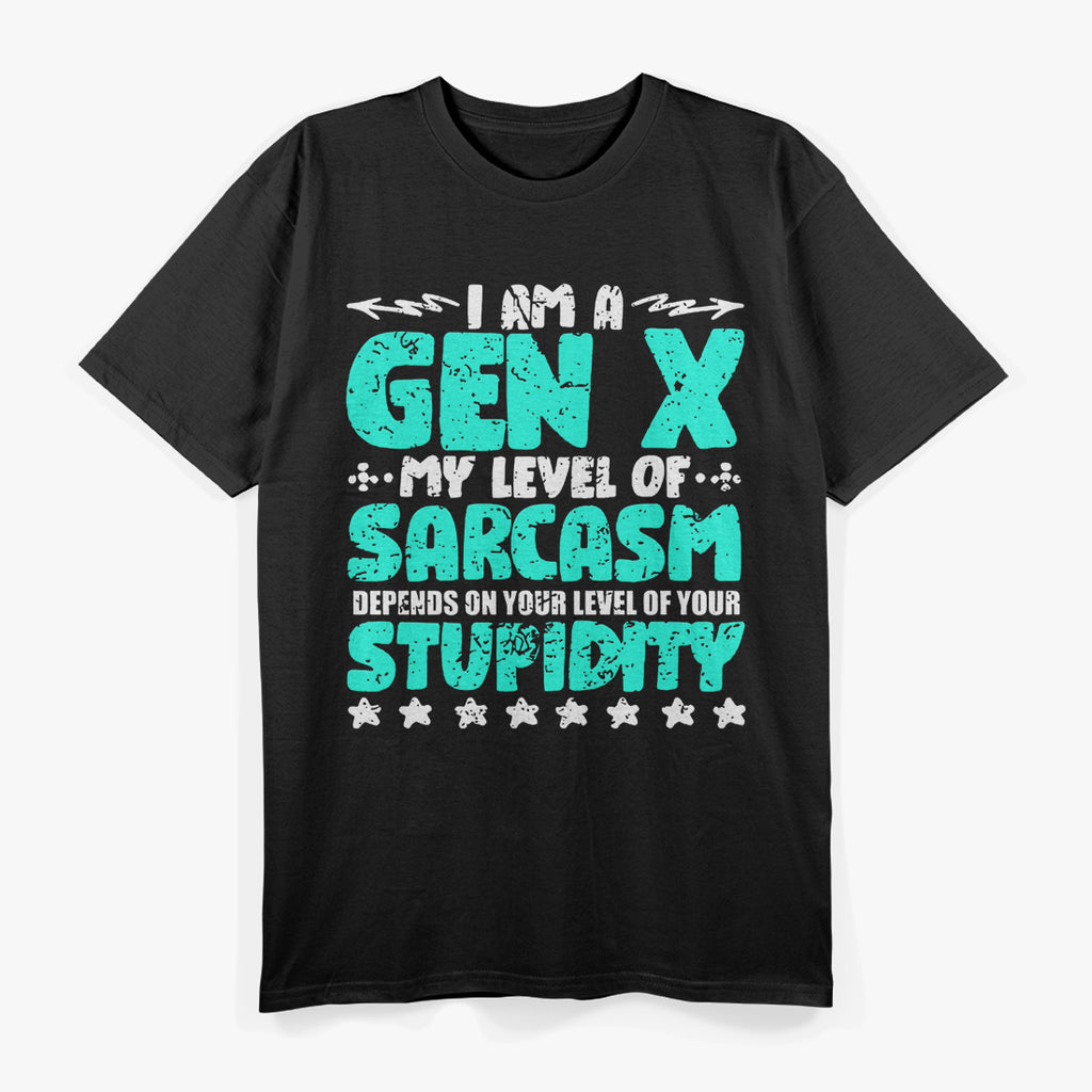 I'm A Gen X Level Of Sarcasm Retro Men’s T-Shirt