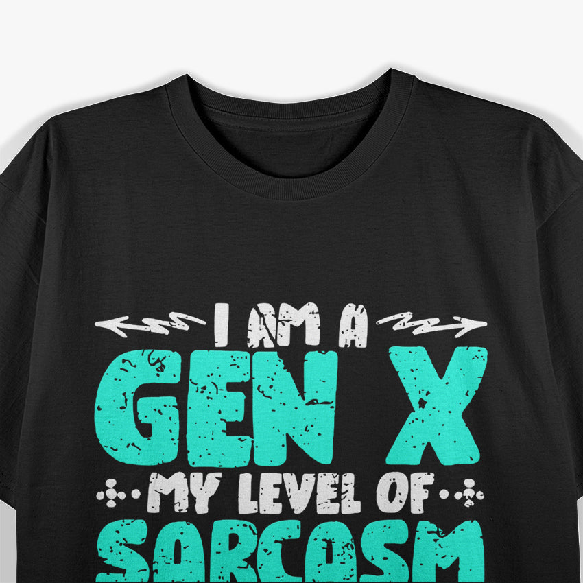 I'm A Gen X Level Of Sarcasm Retro Men’s T-Shirt
