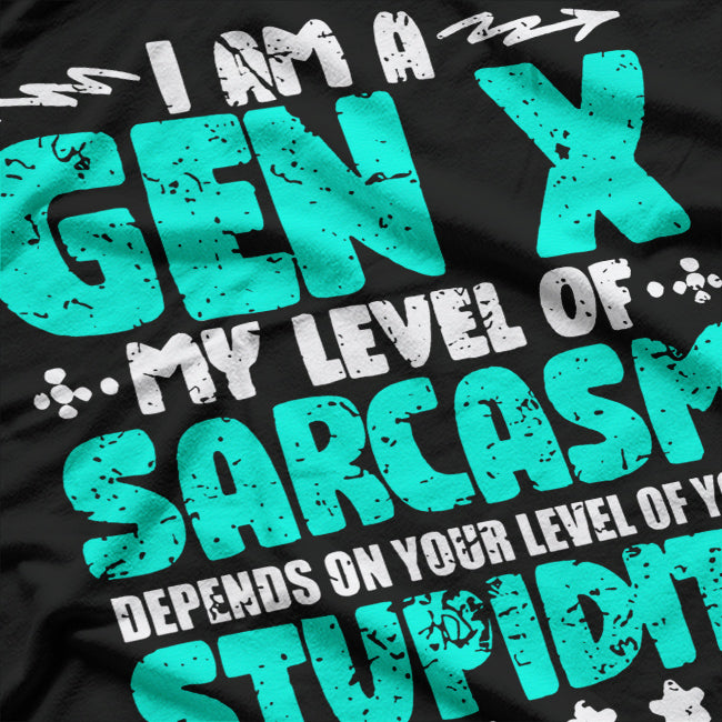 I'm A Gen X Level Of Sarcasm Retro Men’s T-Shirt
