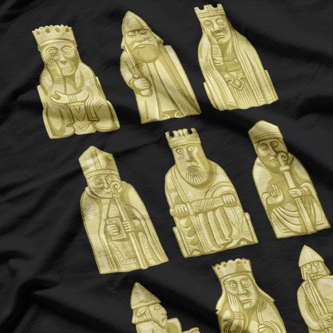 Lewis Chessmen - Ancient Art Meets Modern Strategy T-Shirt