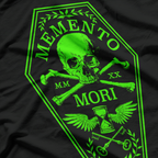 Memento Mori Green Skull Art Inspired Gothic Aesthetic  T-Shirt