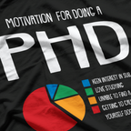 Motivation PHD Funny PH.D Chart Grad Candidate Student T-Shirt