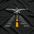 Plane Pilot Airport Runway Aviation Flight T-Shirt