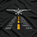 Plane Pilot Airport Runway Aviation Flight T-Shirt