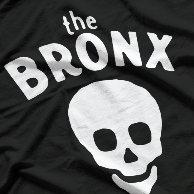 Retro Skull Logo Graphic – The Bronx Inspired Artwork T-Shirt