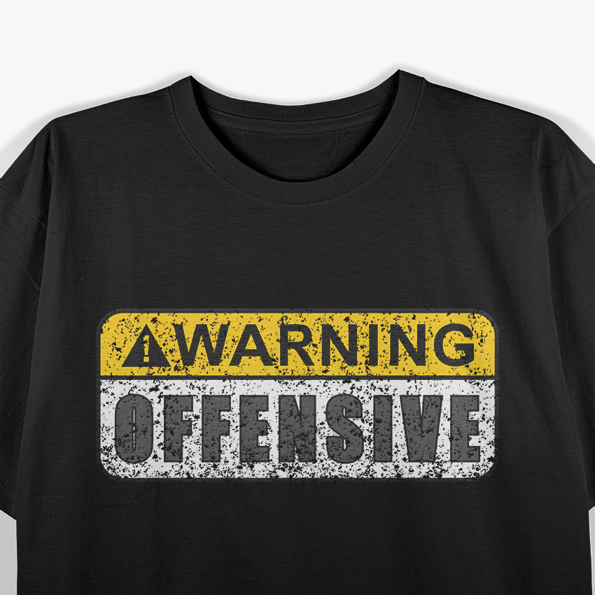 Funny Warning Quote – Retro Movie Inspired Artwork T-Shirt