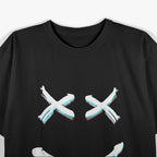 X Eyed Smile Face: Edgy Minimalist T-Shirt