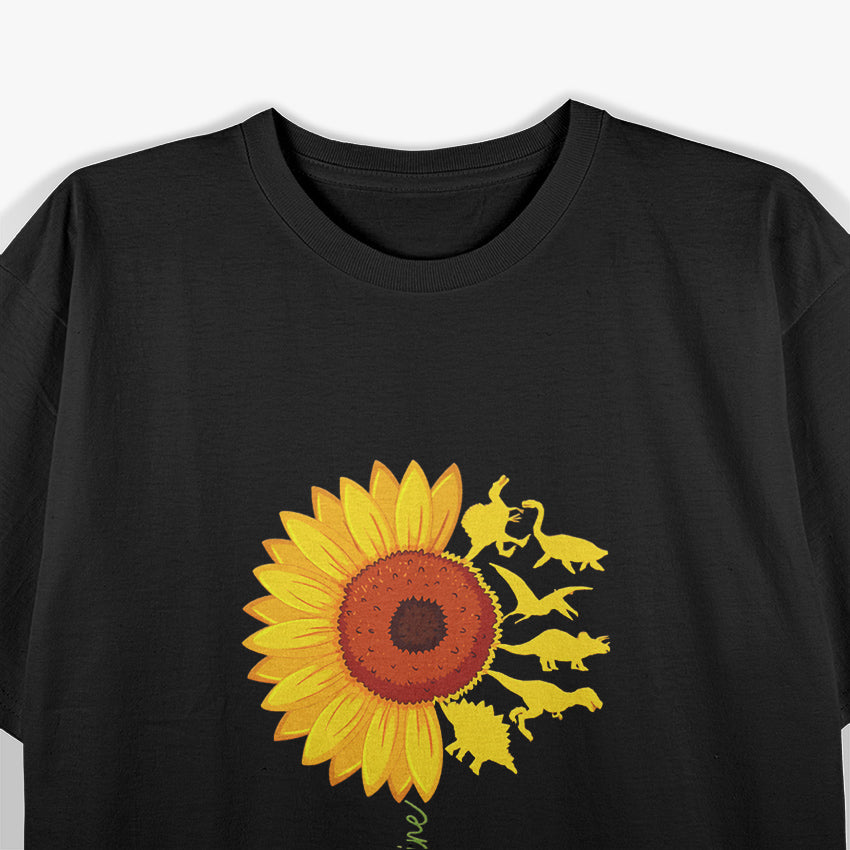 You Are My Sunshine – Cute T-Rex & Sunflower T-Shirt
