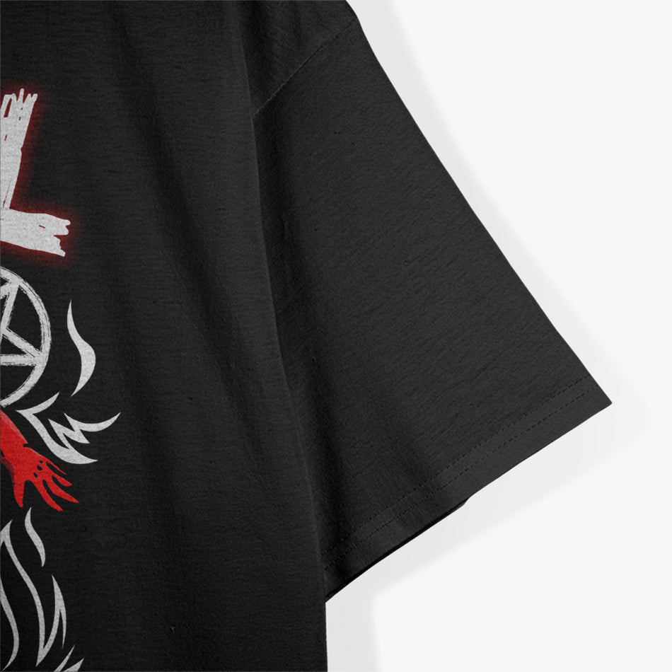 Hail Skatin Satanic Occult Funny Skateboard T-Shirt