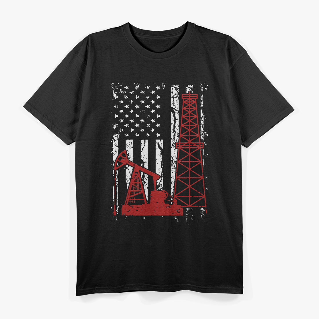 American Oil Worker - Strength, Dedication, and Hard Work T-Shirt