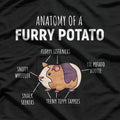 Furry Potato Anatomy Perfect For Guinea Pig Fans T-Shirt
