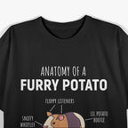 Furry Potato Anatomy Perfect For Guinea Pig Fans T-Shirt