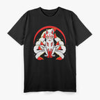 Kitsune The Enchanting Nine-Tailed Fox of Japanese Lore T-Shirt