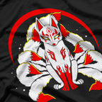 Kitsune The Enchanting Nine-Tailed Fox of Japanese Lore T-Shirt