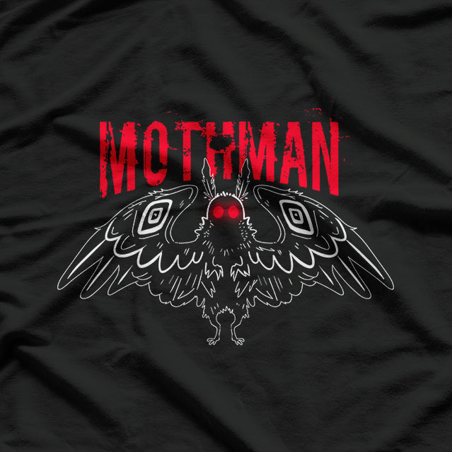 Vintage Mothman - The Legendary Cryptid in Timeless Style T-Shirt