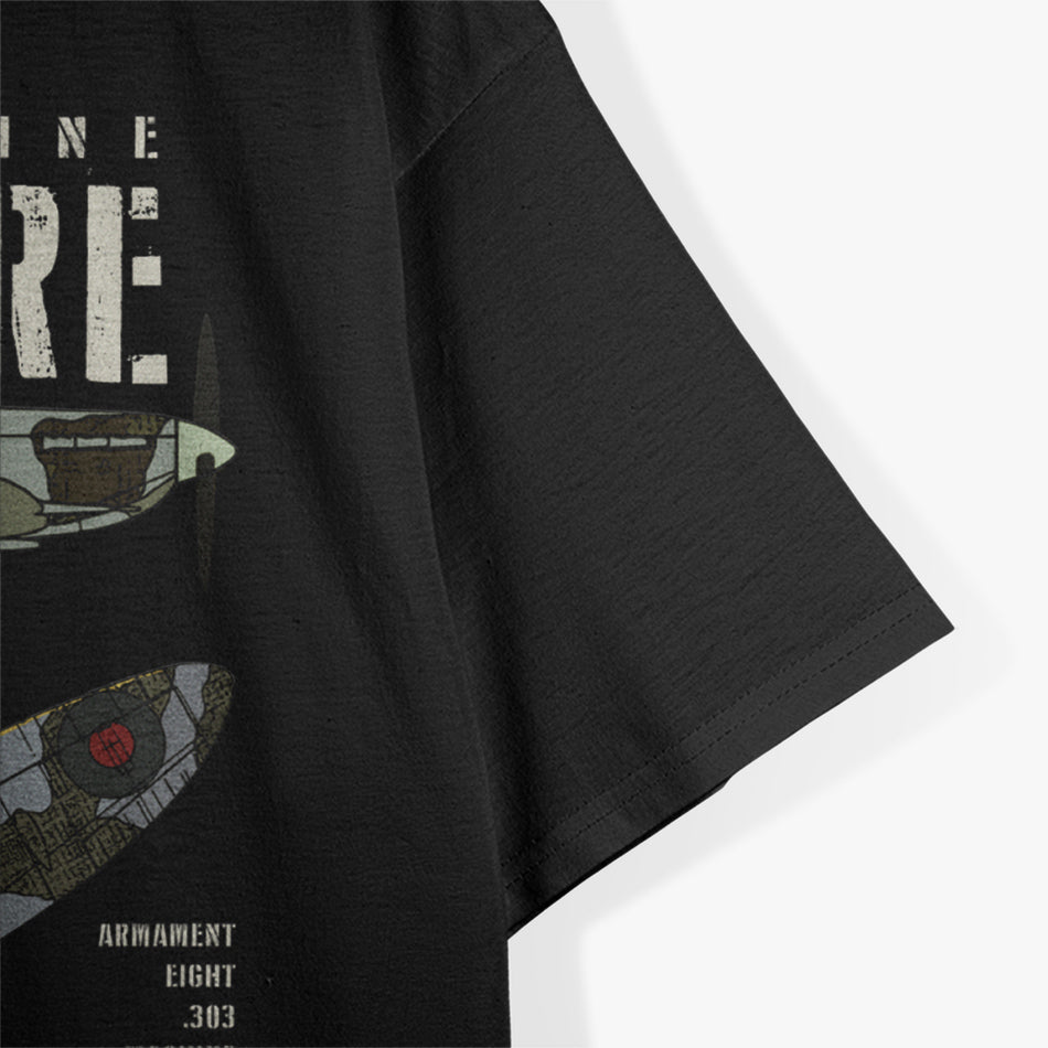 Raf Supermarine Spitfire WW2 Fighter Plane T-Shirt