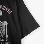 Funny Skeleton – Sleep Deprived Barely Alive T-Shirt