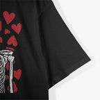 Skeleton Drinking Coffee Valentines Day T-Shirt