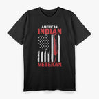Native American Veteran – USA Flag Army Military Pride T-Shirt