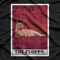 The Floppa Caracal Cat Tarot Card Funny Meme T-Shirt