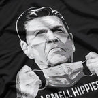 Ronald Reagan Humor – I Smell Hippies Retro Joke T-Shirt