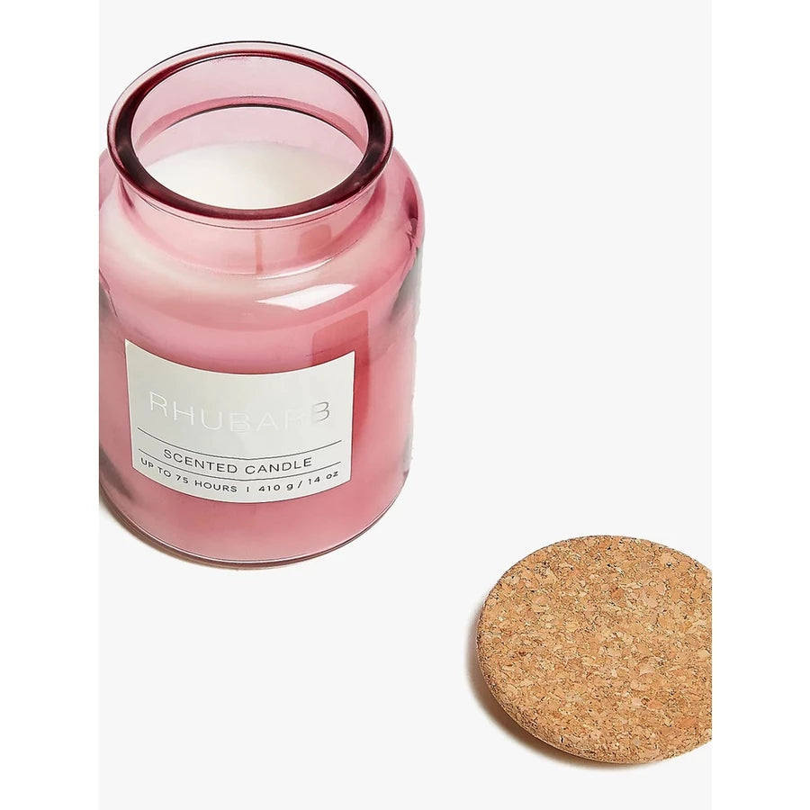 Marks & Spencer Rhubarb Large Jar Candle – Luxury Aromatherapy Scented Candle