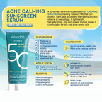 Wardah Acne Calming Sunscreen Serum SPF 50 PA++++ UV Shield – 3 Bottles x 40ml